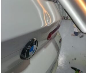Before and after paintless dent repair Dubai
