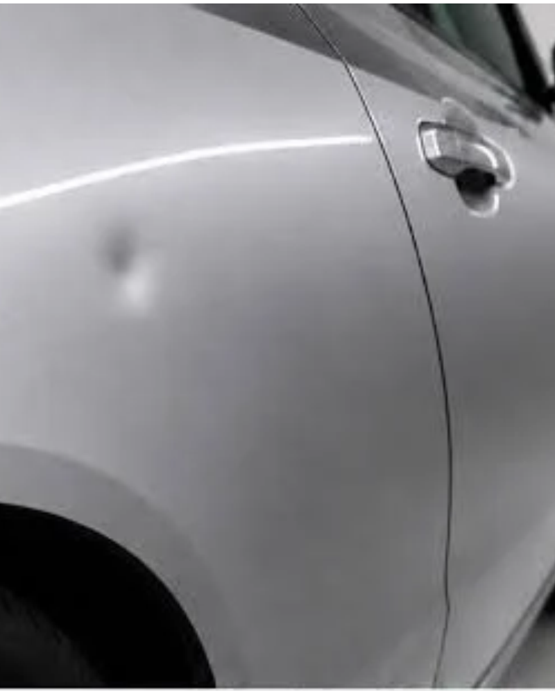Before: Big dent repair without paint